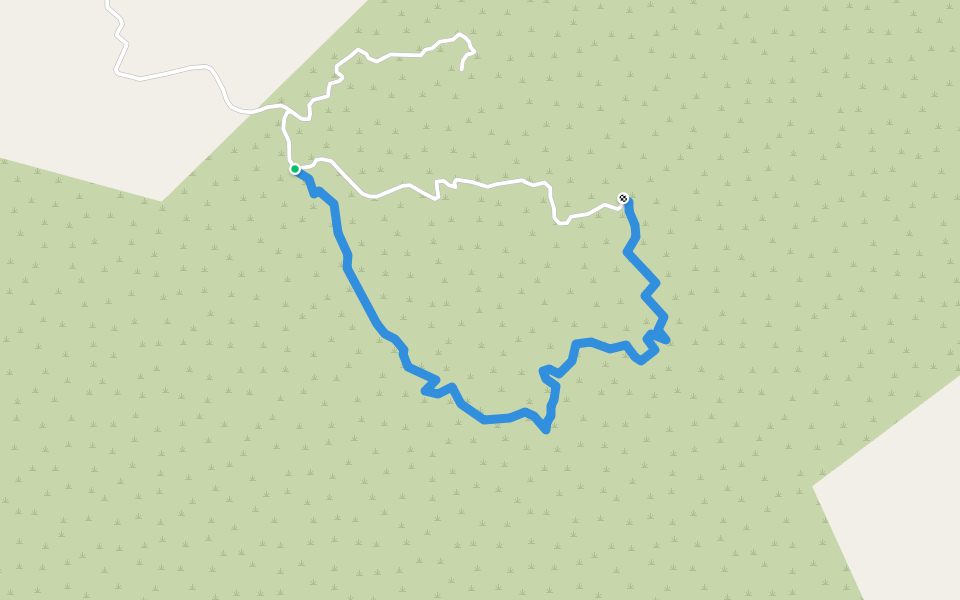Cerro Toro walking route map in Farallón Negro