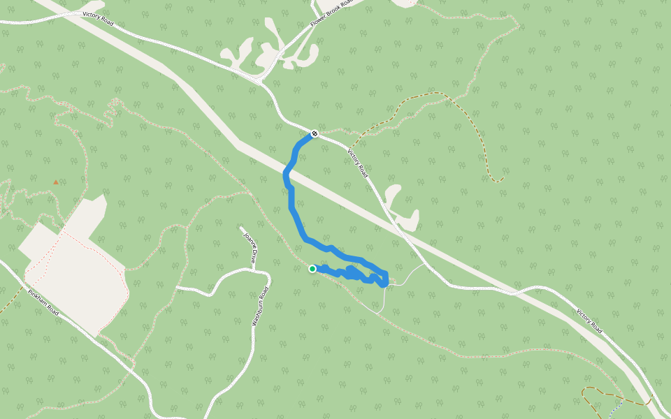 Shonter Shuffle walking route map in Burke