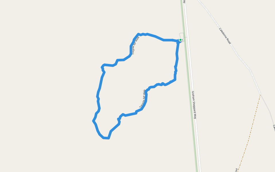 Tregole NP Walk walking route map in Morven