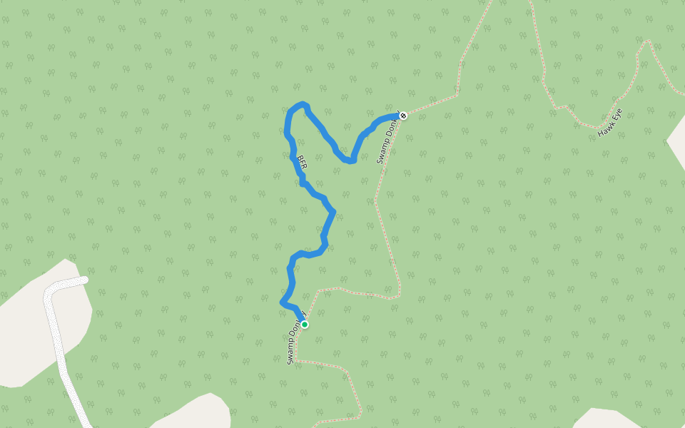 BFR walking route map in Burke