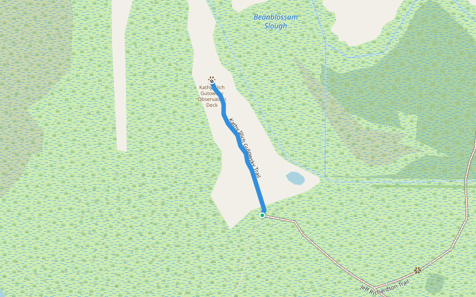 Kathy Illich Gutowsky Trail walking route map in Ellettsville