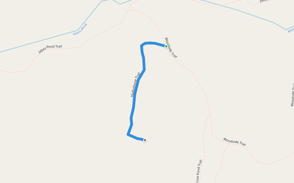 Hudushone Trail walking route map in Silver Bay