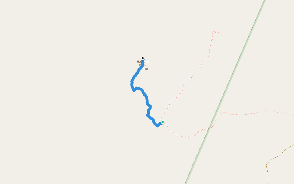 Hantamberg walking route map in Calvinia