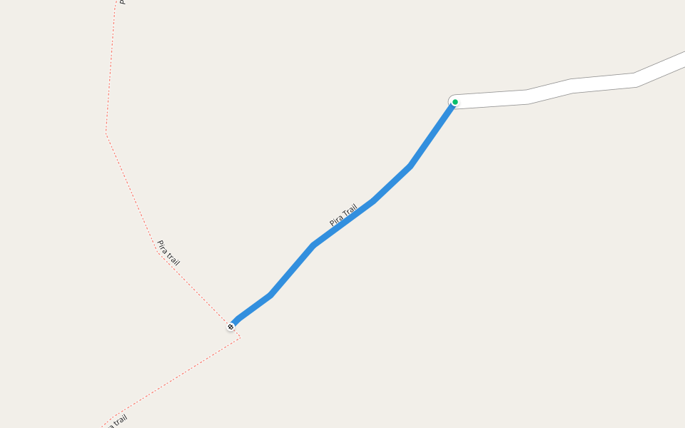 Pira Trail walking route map in Imilhama