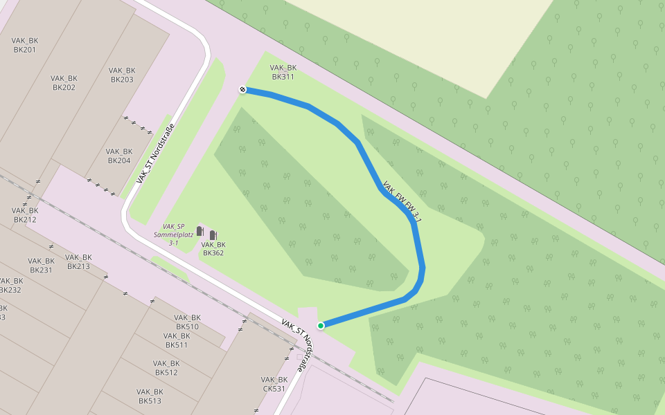 VAK_FW FW 3-1 walking route map in Krems an der Donau