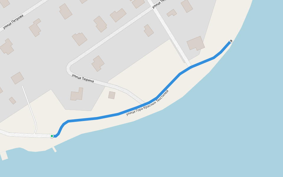 улица Гора Красных Текстилей walking route map in Puchezh