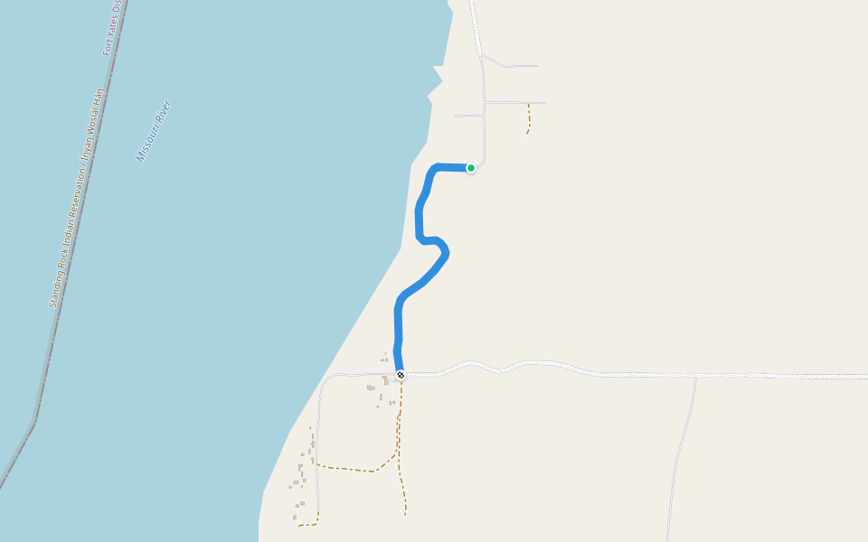 Beaver Bay Trail walking route map in Linton