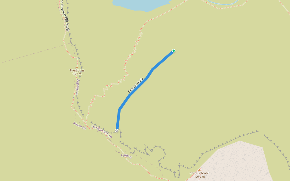 Central Gully walking route map in Killarney Road