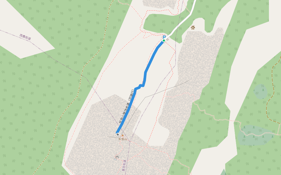 长虫山登顶步道（可骑行）
