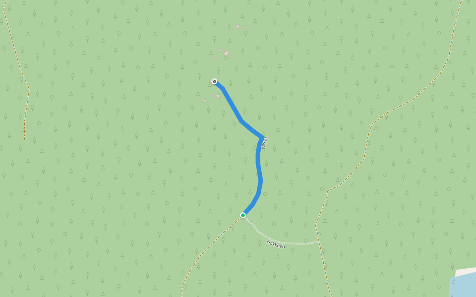 Jokela walking route map in Ruokosenmäki