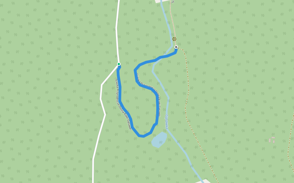 Ścieżka Przyrodnicza Dolina Rzeki Gąsawki walking route map in Bełki