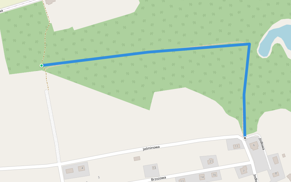 ścieżka przyrodnicza walking route map in Choceń