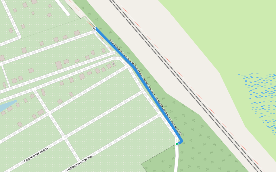 офицальная тропа для прохода с электрички к Золотой Антилопе после 2020 walking route map in Дружба-2 Снт