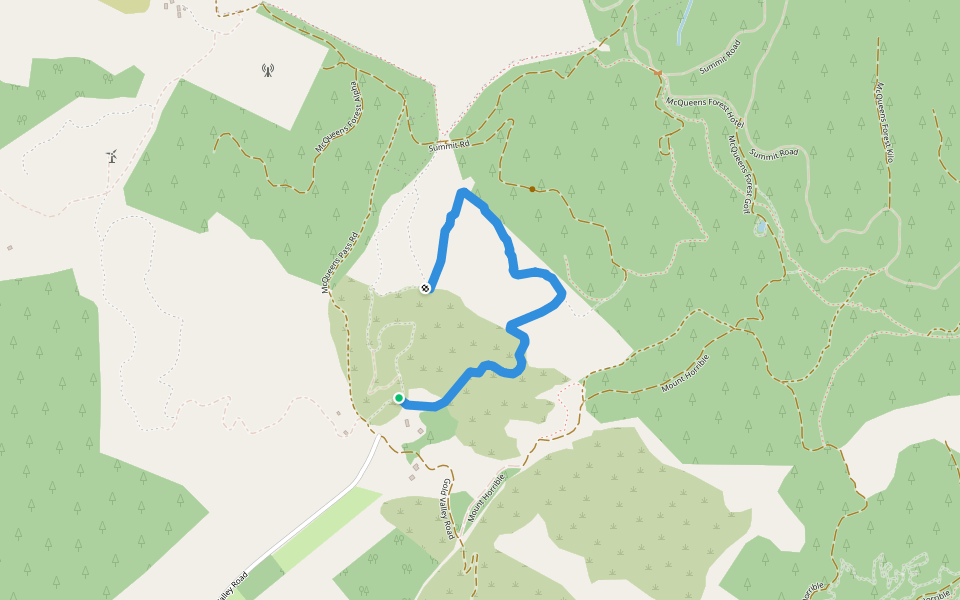The Empire Strikes Back walking route map in Ataahua