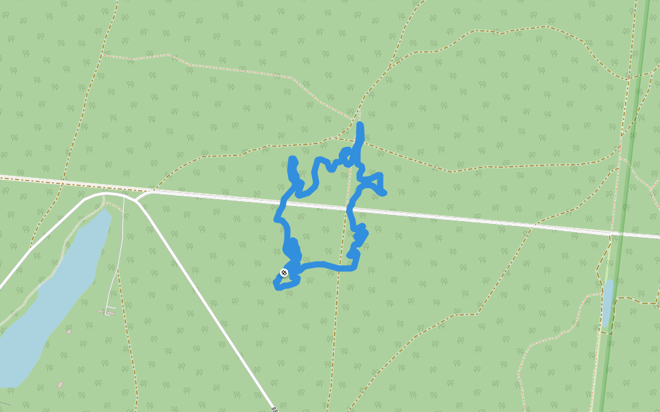 Кросскантри трасса walking route map in Yal'chik