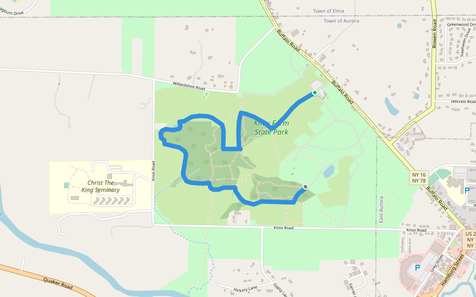 Outer Loop Walking And Running Trail East Aurora, New York Pacer