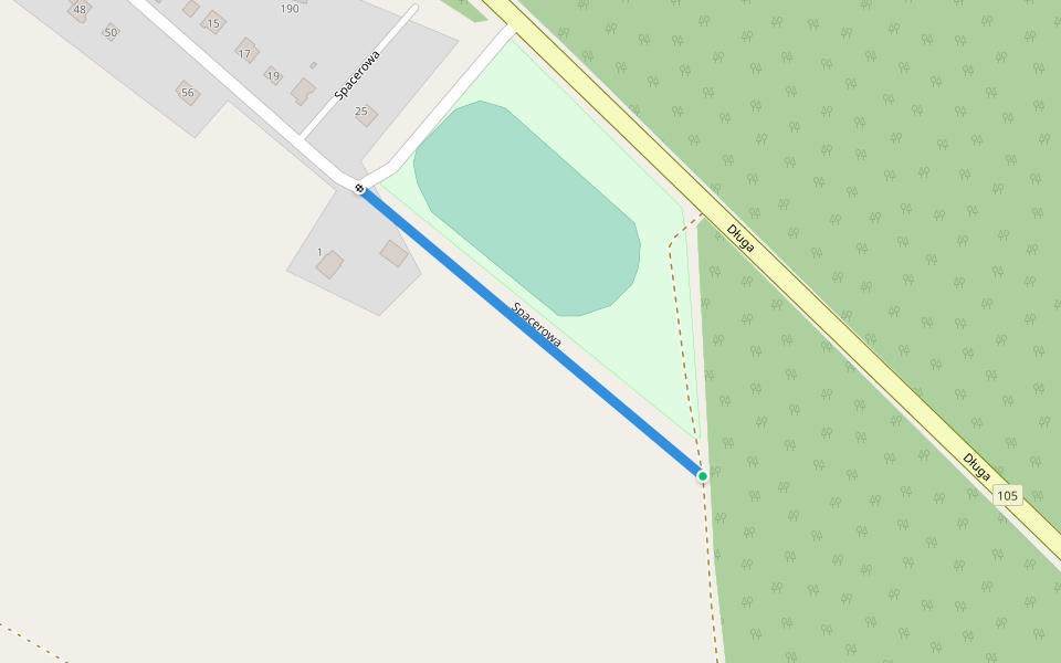 Spacerowa walking route map in Świerzno