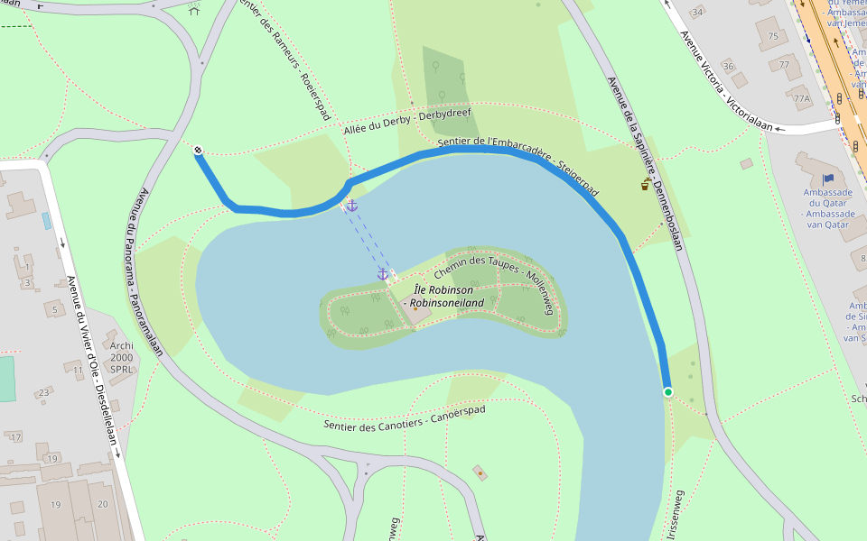 Sentier de l'Embarcadère - Steigerpad