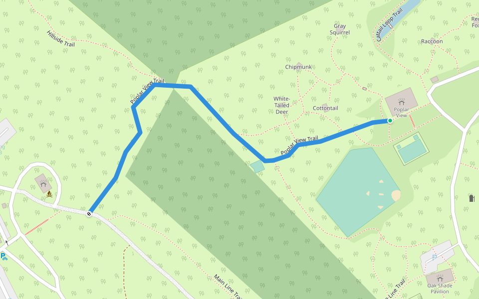 Poplar View Trail walking route map in Ephrata