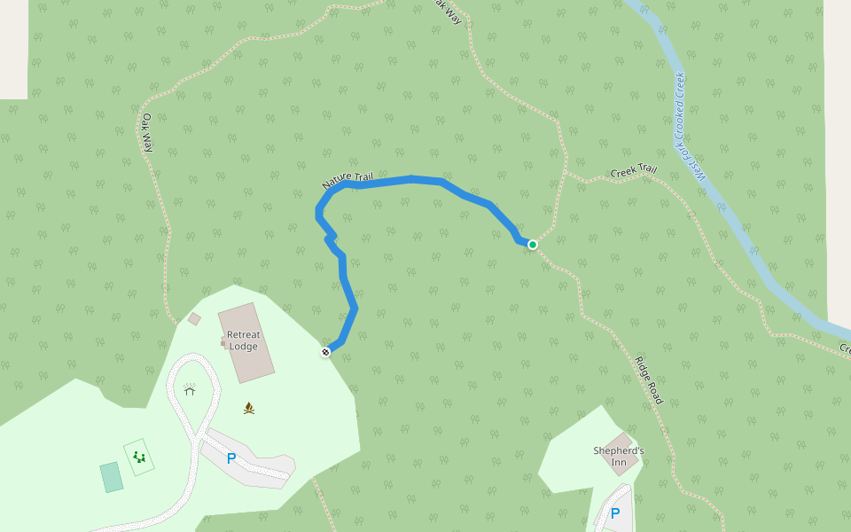 Nature Trail walking route map in Washington