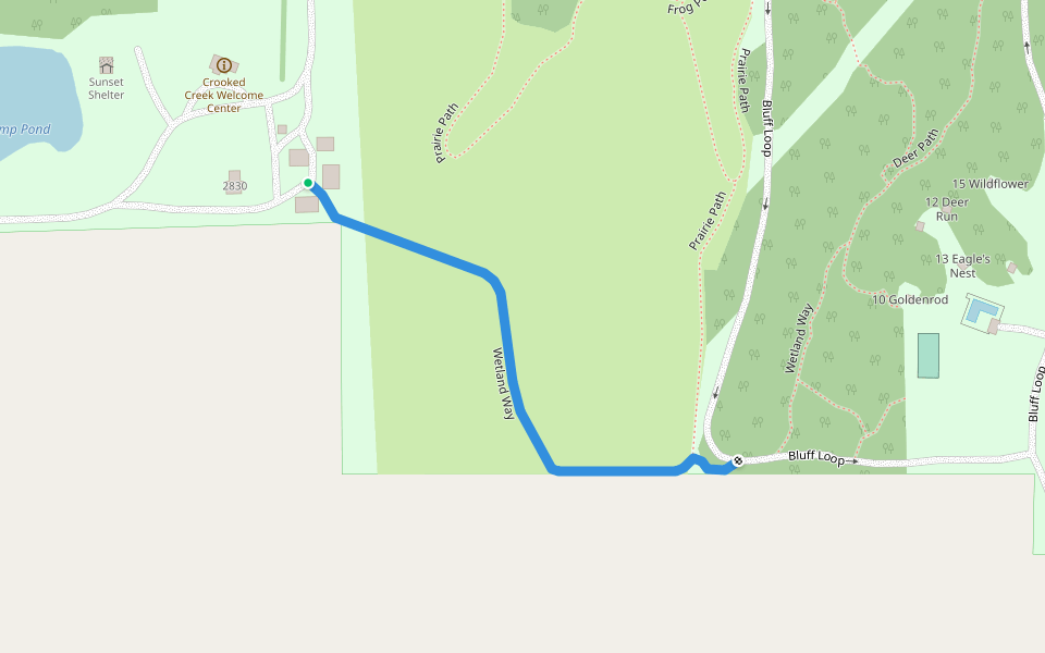 Wetland Way walking route map in Washington