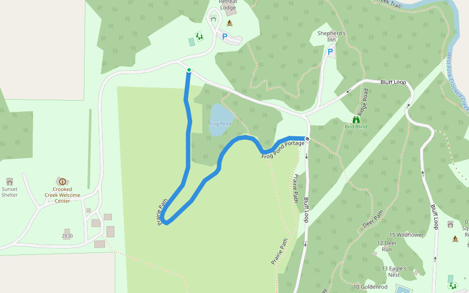 Prairie Path walking route map in Washington