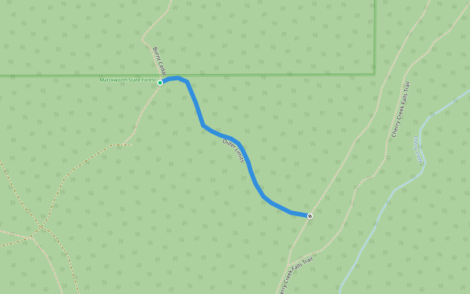 Outer Limits walking route map in Duvall