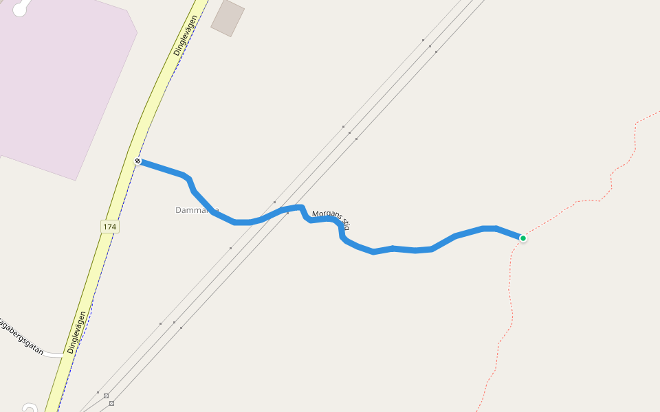 Morgans stig walking route map in Kungshamn