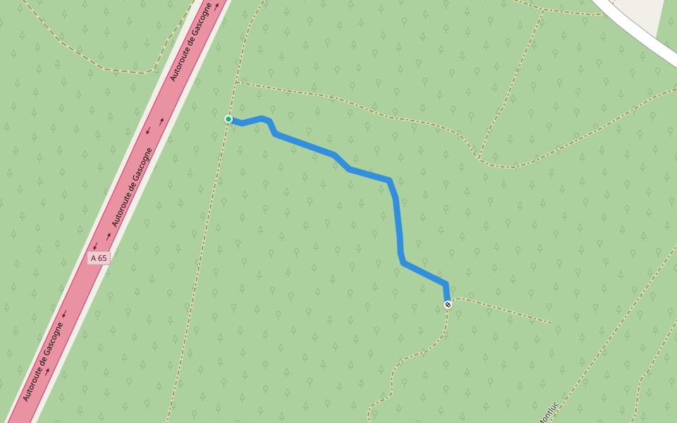Sentier walking route map in Retjons