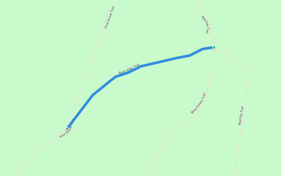 Buck Alley Trail walking route map in Pulaski