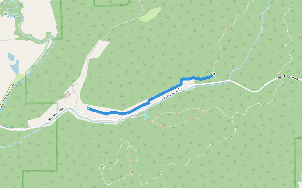 Cross Country Trail walking route map in Jonesboro