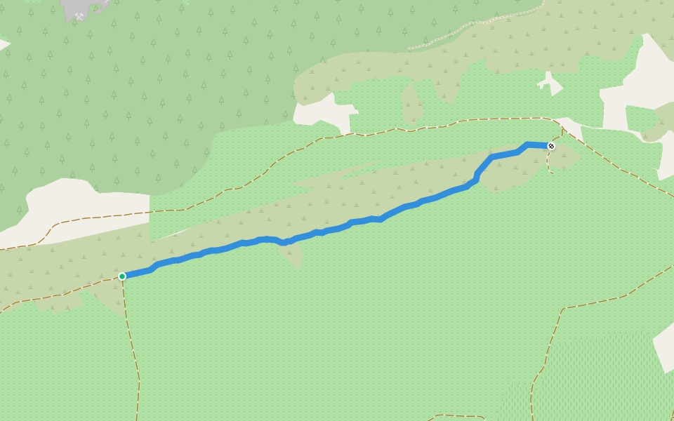 Senda del Tramusero walking route map in Jumilla