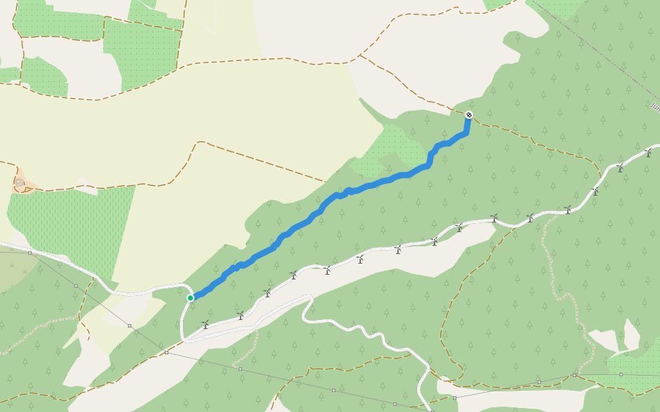 Senda Beata walking route map in Jumilla
