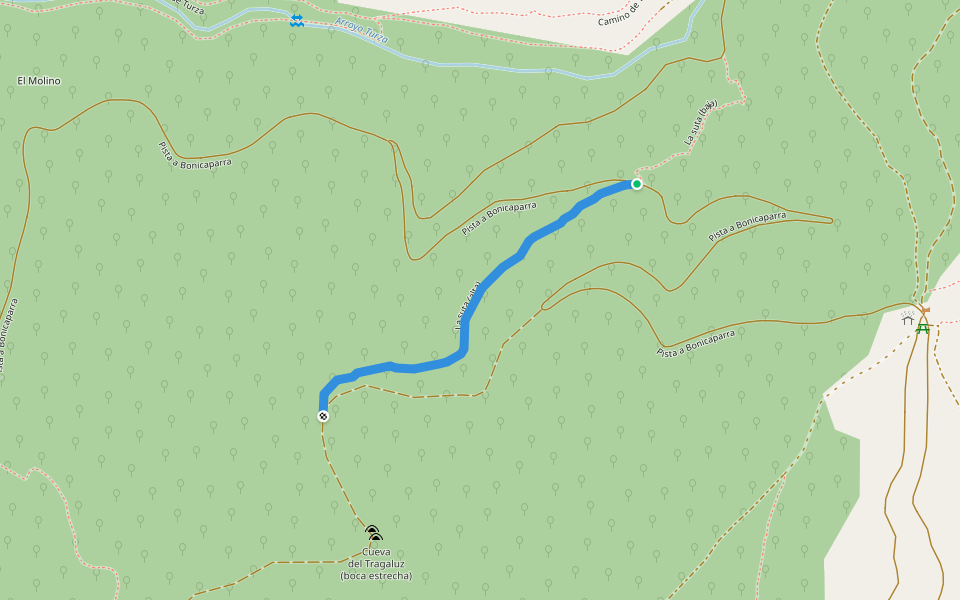 La suta (alta) walking route map in Ezcaray