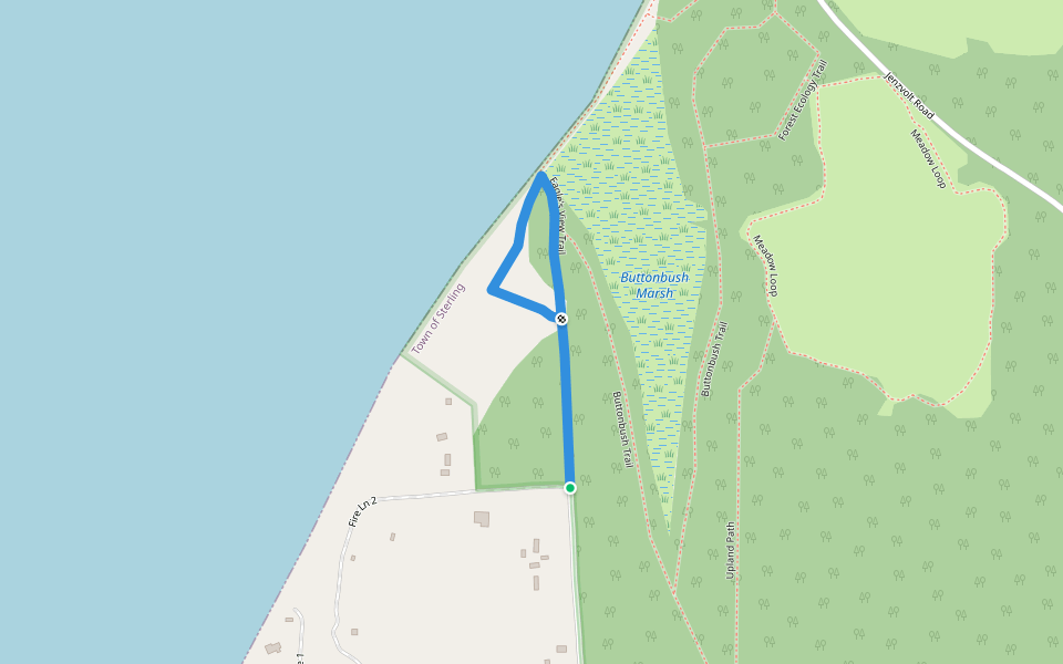 Eagle's View Trail walking route map in Sterling