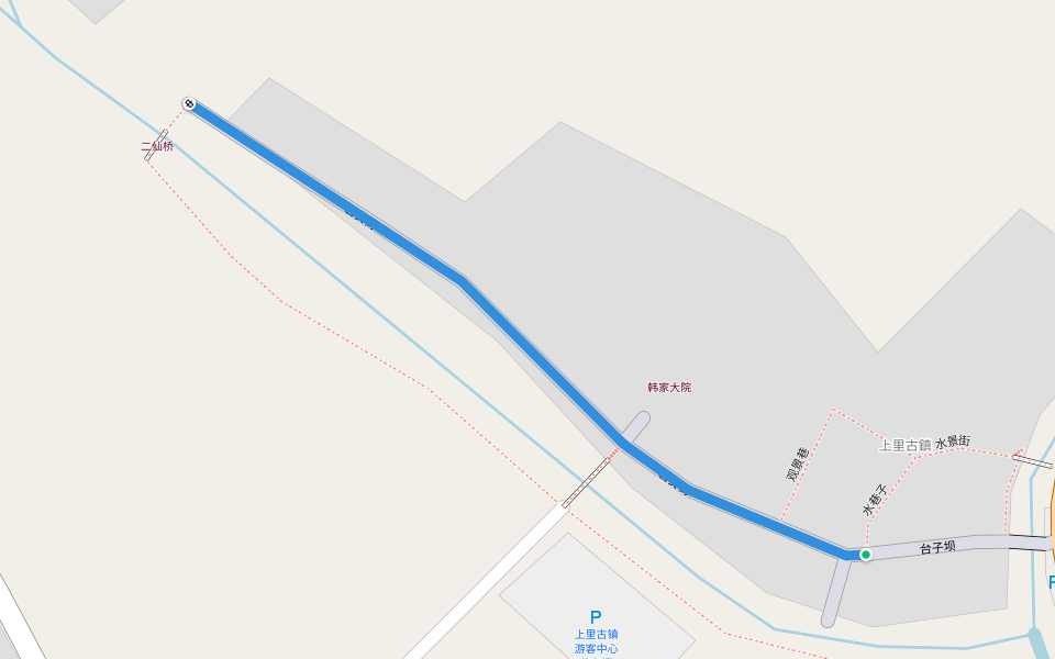 磐安街 walking route map in Ya An Shi