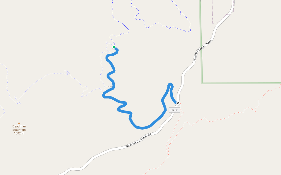 Butte View walking route map in Sturgis