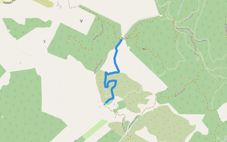 A New Hope walking route map in Ataahua