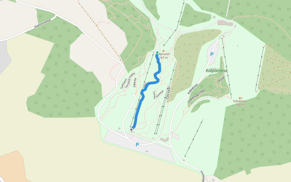 Jafar walking route map in Turenki