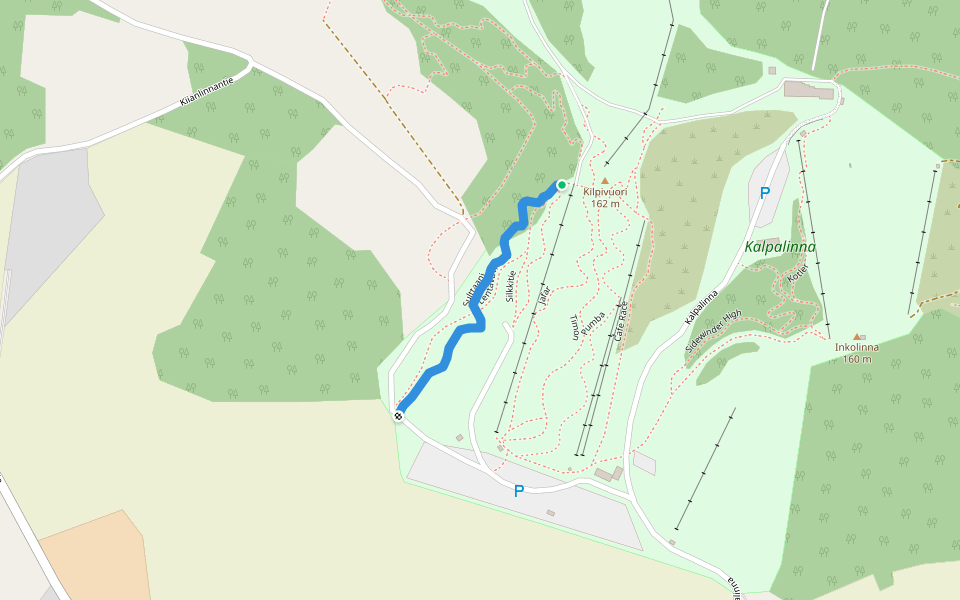 Sulttaani walking route map in Turenki