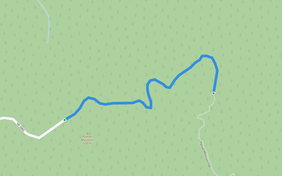 NF-5083 Decommissioned Segment walking route map in Toledo