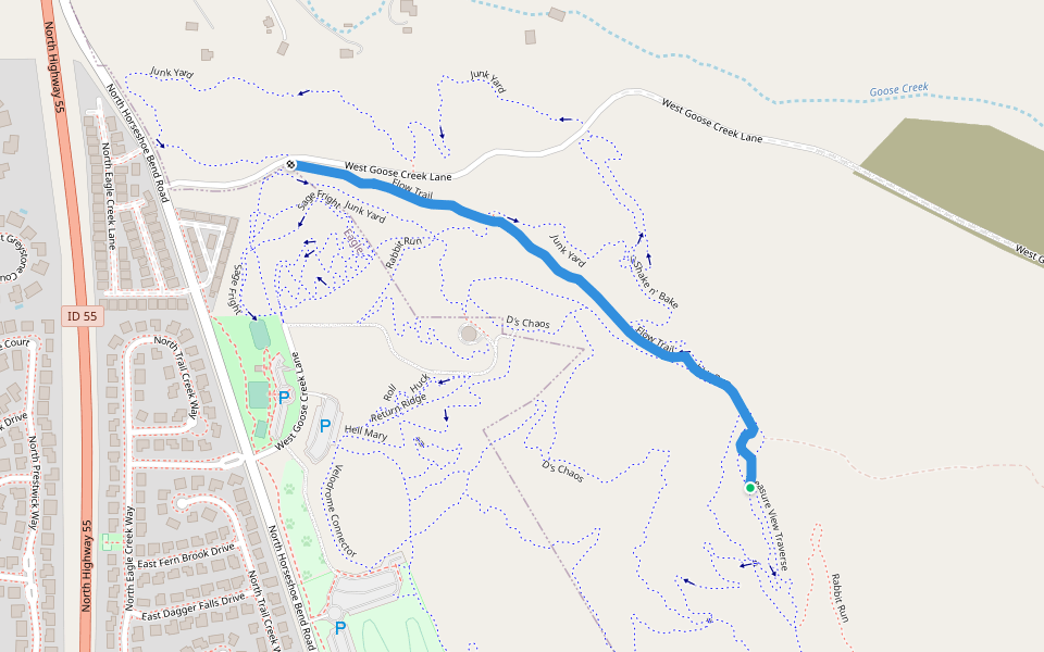 Flow Trail Walking and Running - Garden City, Idaho | Pacer