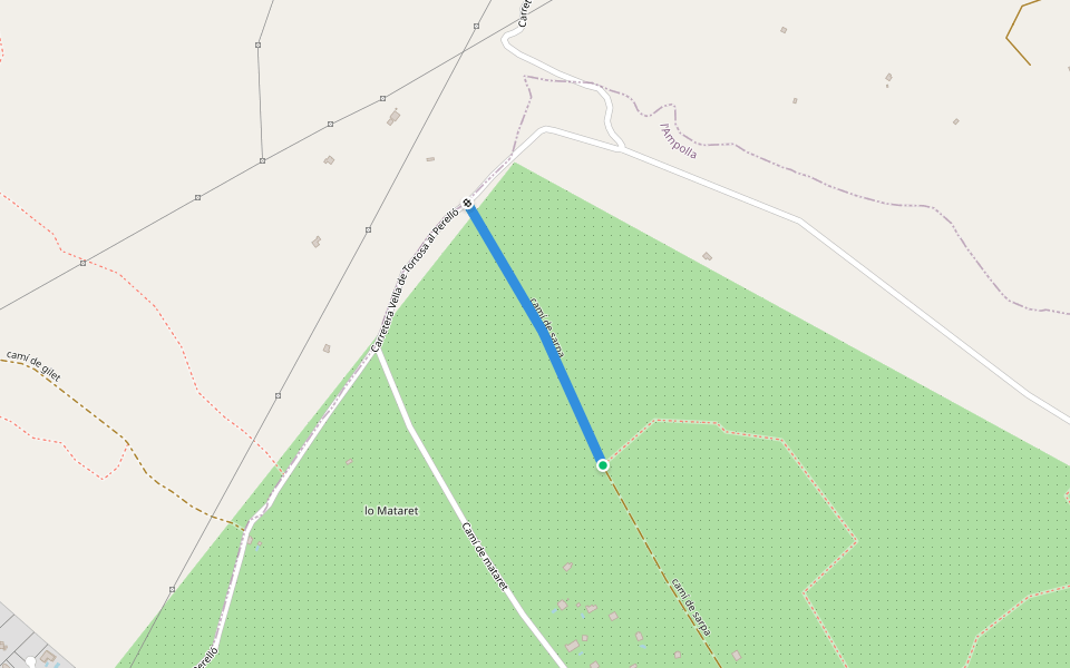 camí de sarpa walking route map in L'Ampolla