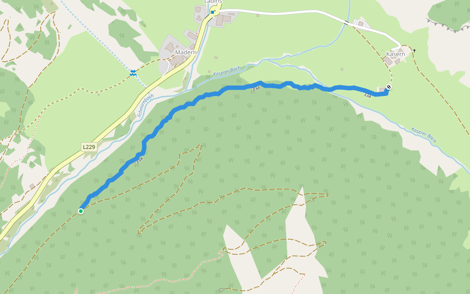33a walking route map in Madern