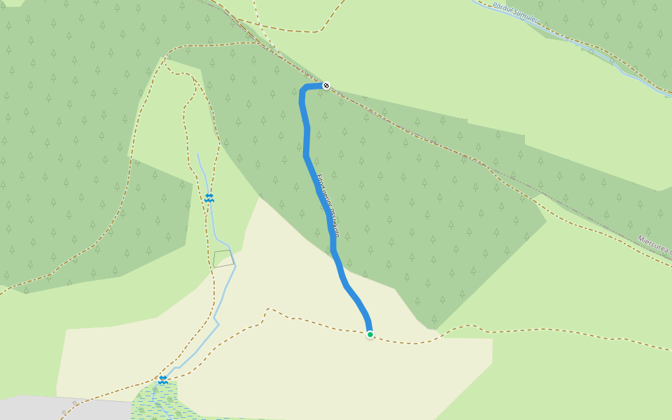 Fitod gerinc osszekoto walking route map in Fitod