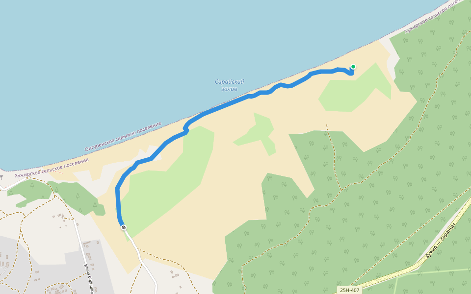 Экотропа walking route map in Khuzhir