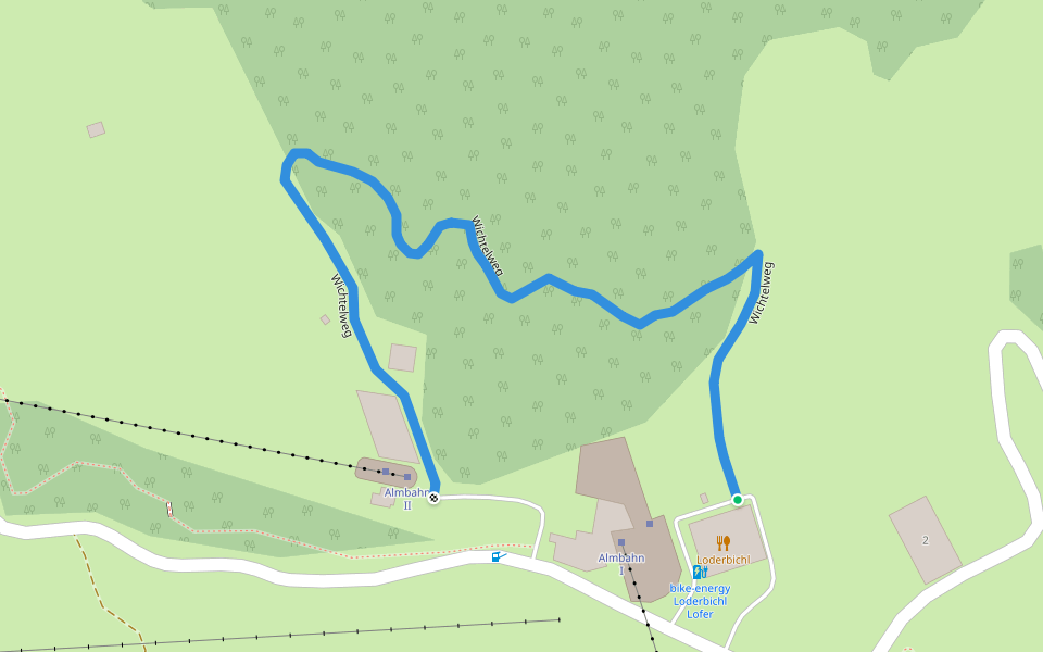 Wichtelweg walking route map in Faistau