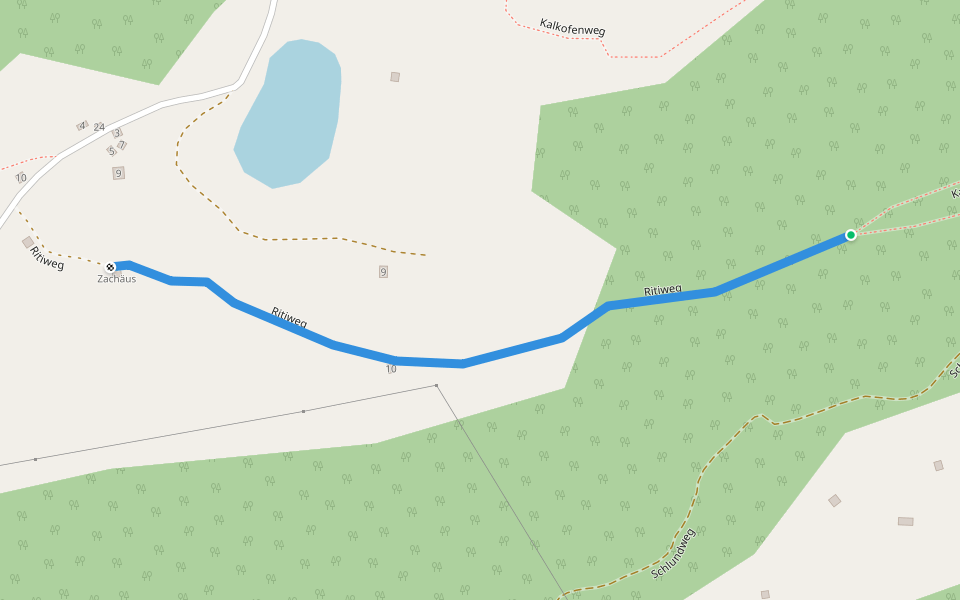 Ritiweg walking route map in Ernen