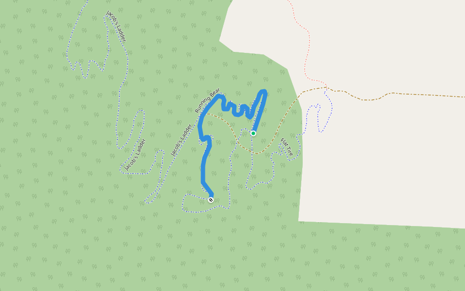 Running Bear walking route map in Bennington