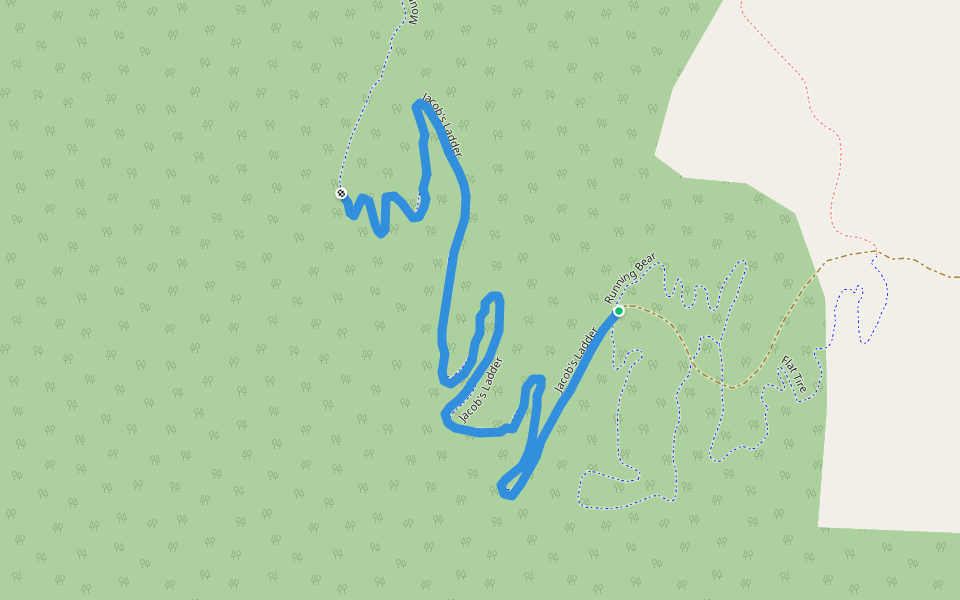 Jacob's Ladder walking route map in Bennington